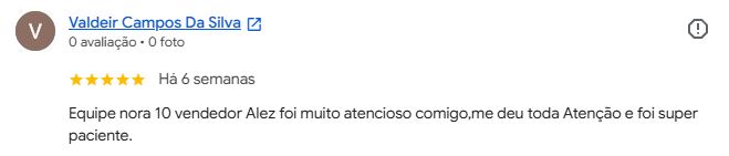 Avaliação Valdeir